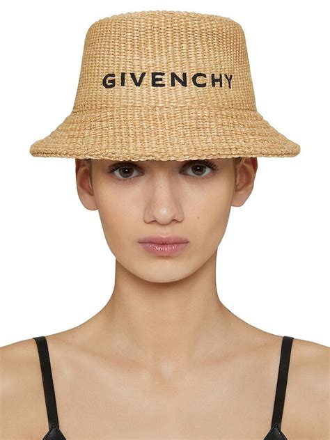 givenchy raffia hat|Givenchy Woven Raffia Bucket Hat .